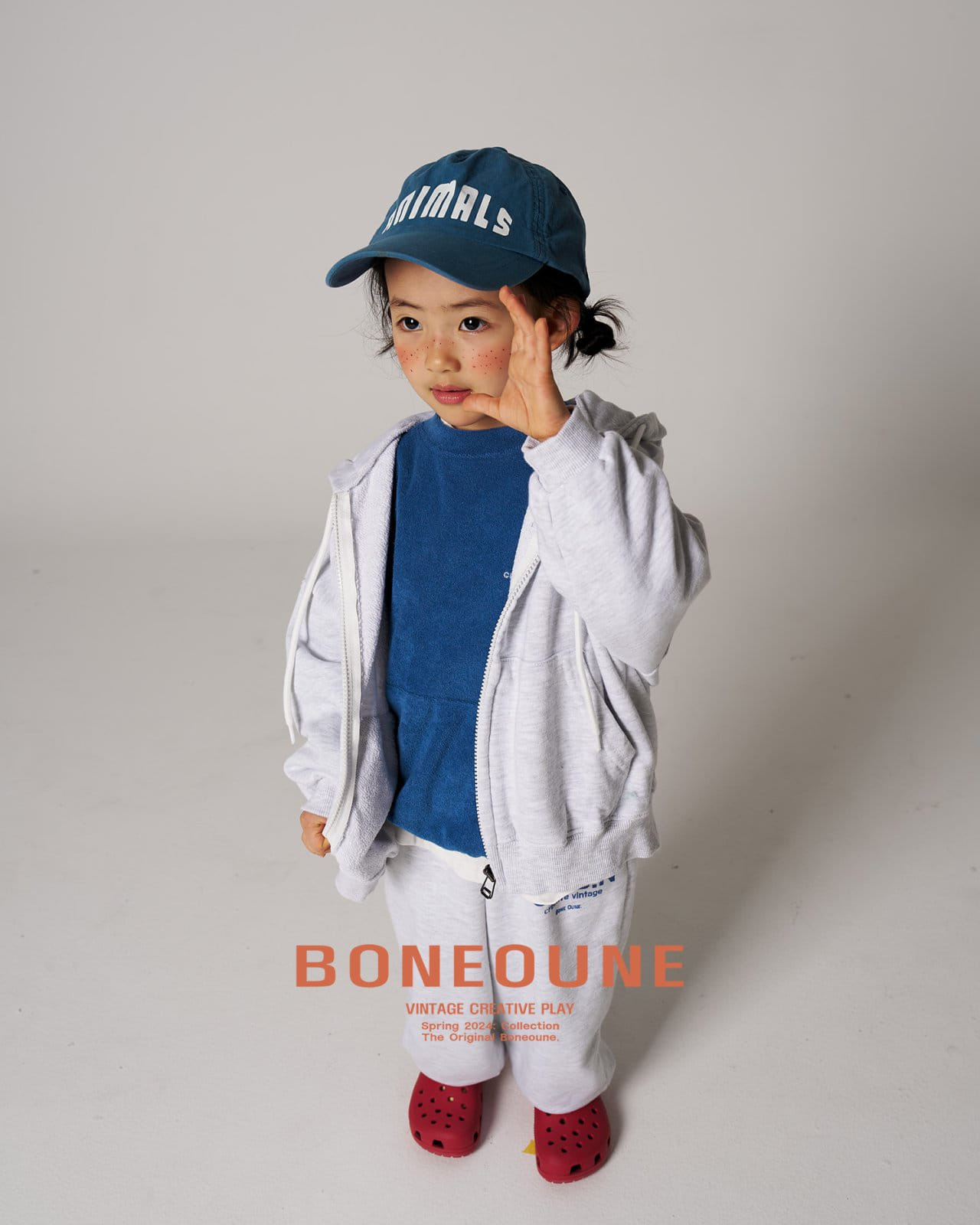 Boneoune - Korean Children Fashion - #minifashionista - CVBN Hoody Zip Up - 9