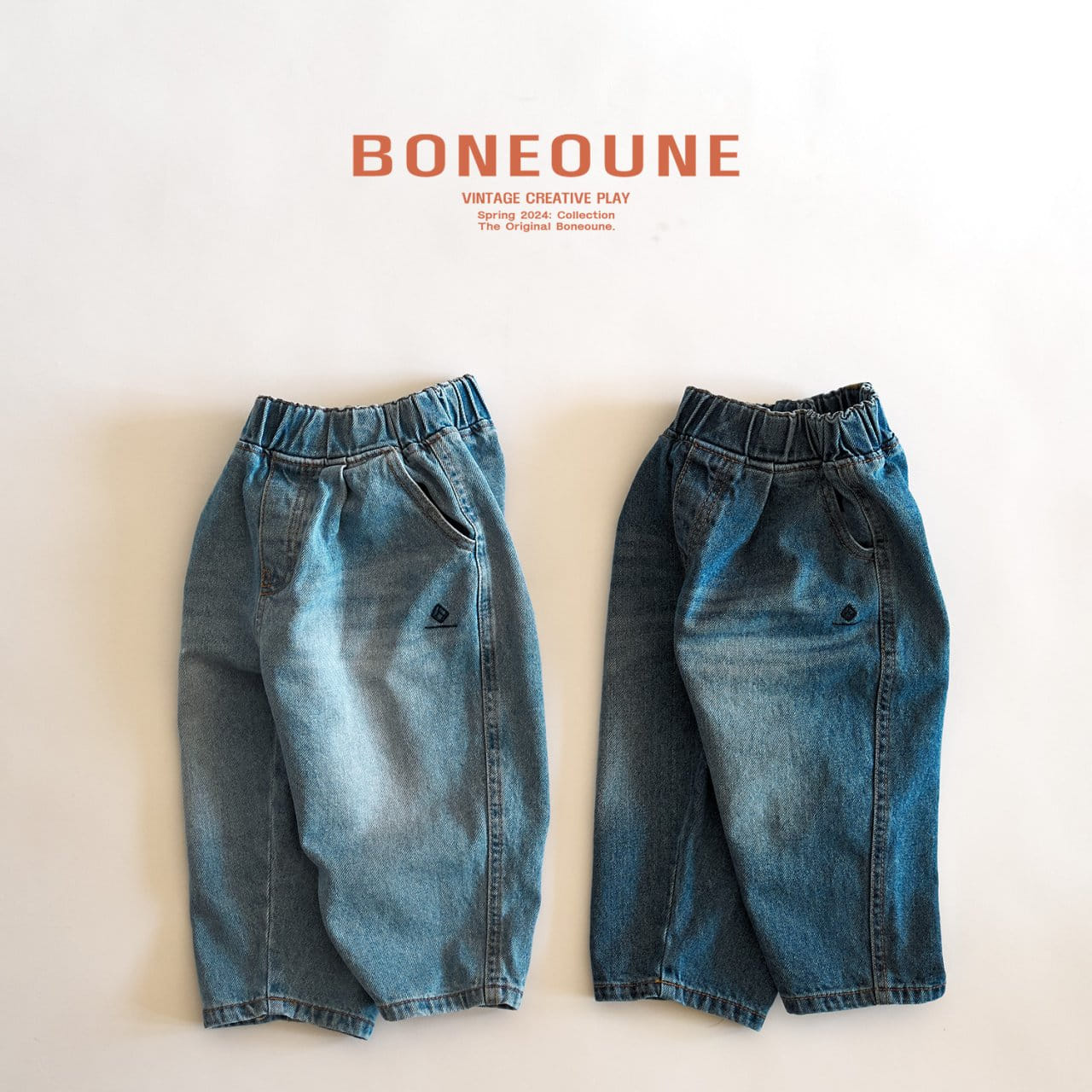 Boneoune - Korean Children Fashion - #minifashionista - Spring Is Over Denim Pants - 6