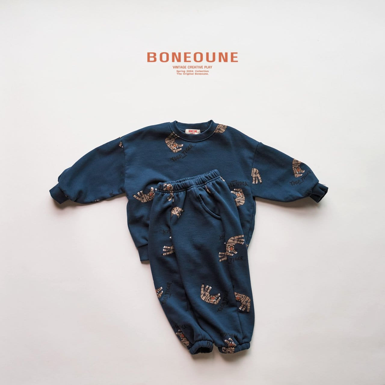 Boneoune - Korean Children Fashion - #minifashionista - Yoga Tiger Sweatshirt - 9