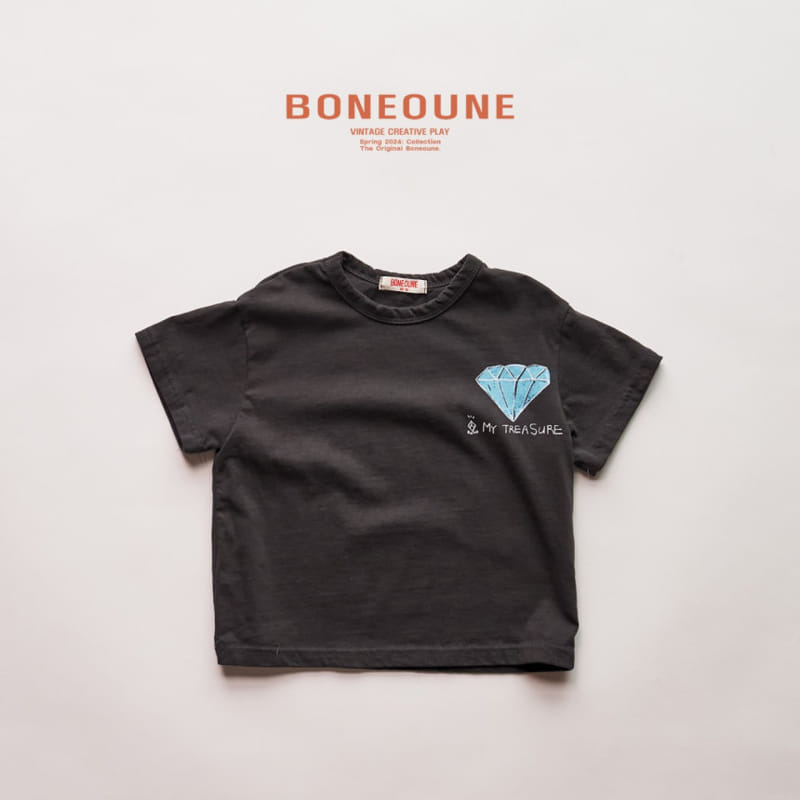 Boneoune - Korean Children Fashion - #todddlerfashion - Dia Short Sleeve Tee - 4