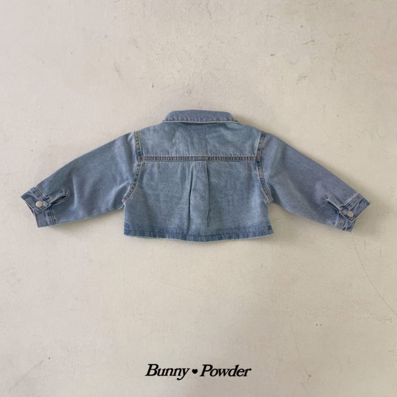 Bunny Powder - Korean Children Fashion - #Kfashion4kids - Crop Denim Jacket - 2