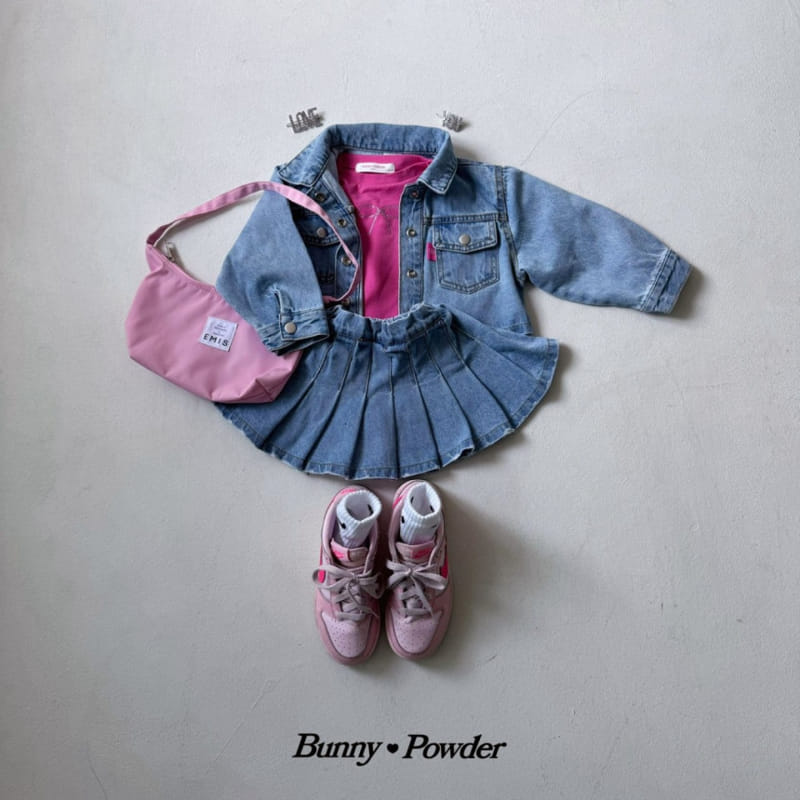 Bunny Powder - Korean Children Fashion - #childofig - Crop Denim Jacket - 7