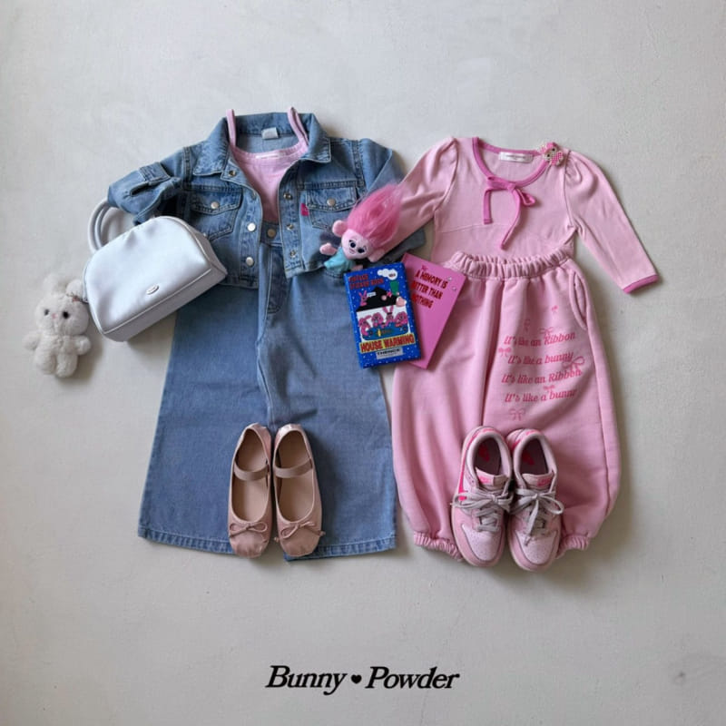 Bunny Powder - Korean Children Fashion - #childofig - Crop Denim Jacket - 8