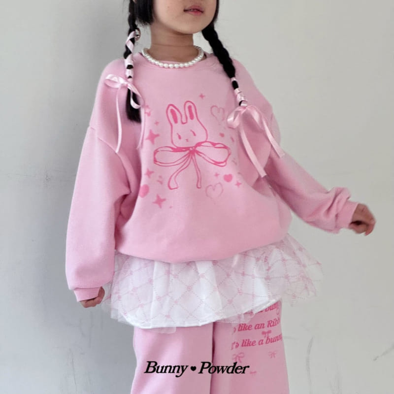 Bunny Powder - Korean Children Fashion - #childofig - Ribbon Bunny Sweatshirt - 3