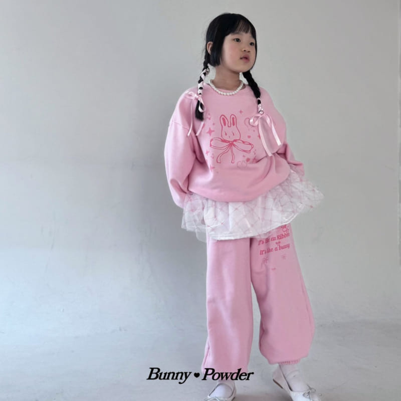 Bunny Powder - Korean Children Fashion - #designkidswear - Ribbon Bunny Sweatshirt - 5