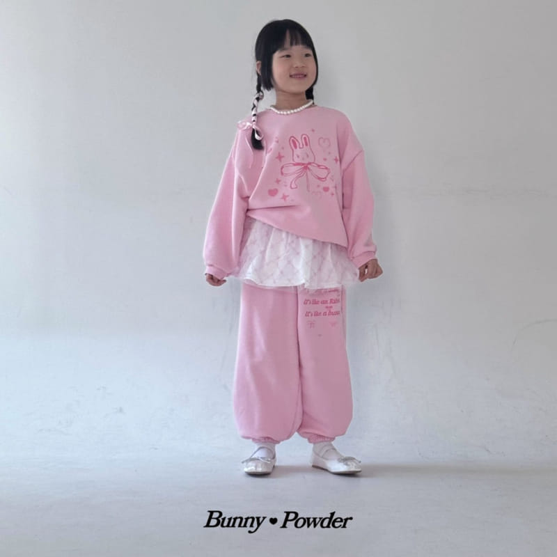 Bunny Powder - Korean Children Fashion - #fashionkids - Ribbon Bunny Sweatshirt - 7