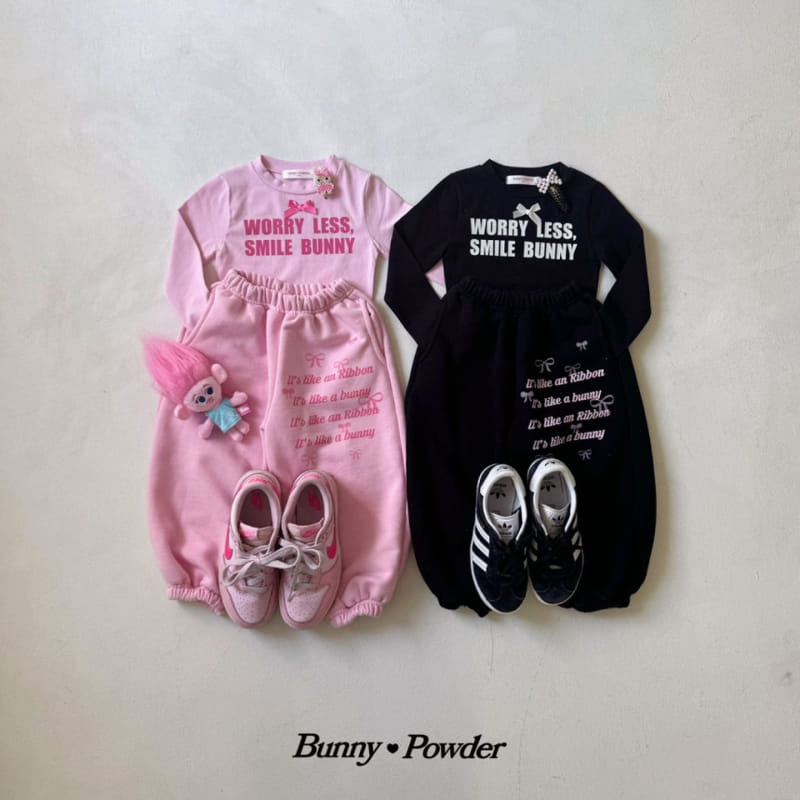 Bunny Powder - Korean Children Fashion - #kidsshorts - Smile Tee - 7