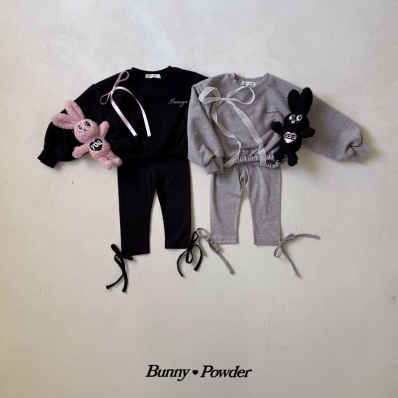 Bunny Powder - Korean Children Fashion - #kidsshorts - Bunny Crop Sweatshirt - 11