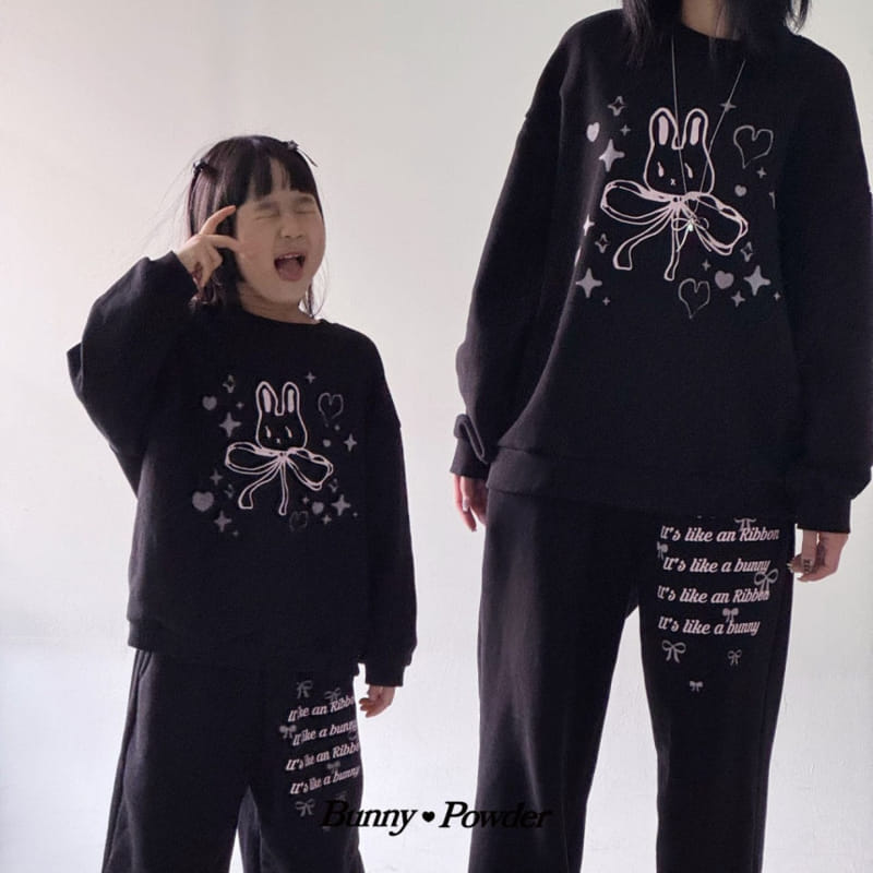 Bunny Powder - Korean Children Fashion - #kidsstore - Ribbon Bunny Sweatshirt - 9