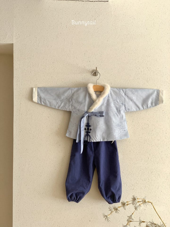 Bunnytail - Korean Baby Fashion - #babyboutique - Hanbok Yeon Hwa Boy Top Bottom Set - 7