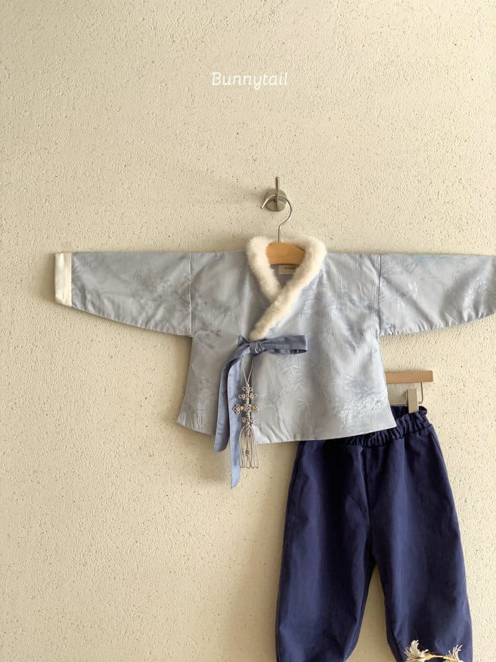 Bunnytail - Korean Baby Fashion - #babyoutfit - Hanbok Yeon Hwa Boy Top Bottom Set