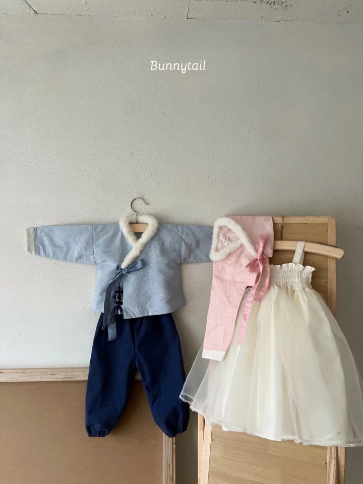 Bunnytail - Korean Baby Fashion - #babyoutfit - Hanbok Yeon Hwa Boy Top Bottom Set - 2