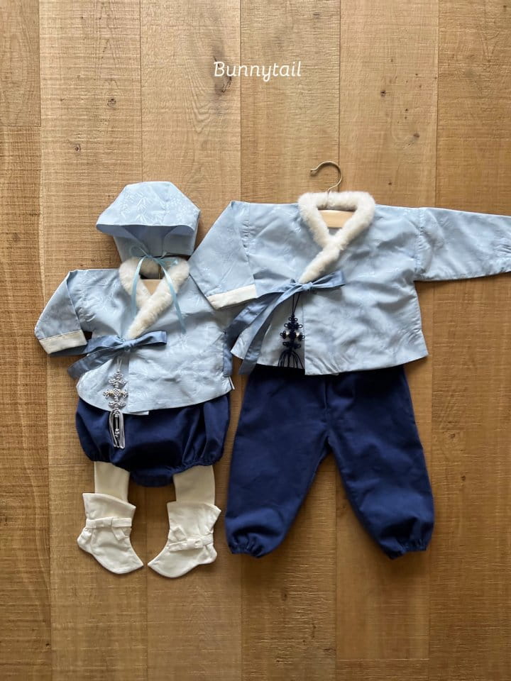 Bunnytail - Korean Baby Fashion - #smilingbaby - Hanbok Yeon Hwa Boy Bebe Top Bottom Set - 8