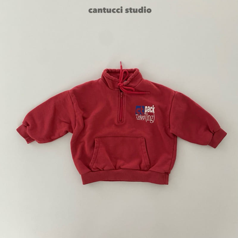 Cantucci Studio - Korean Children Fashion - #kidsshorts - Bucks Half Zip Up Sweatshirt - 2