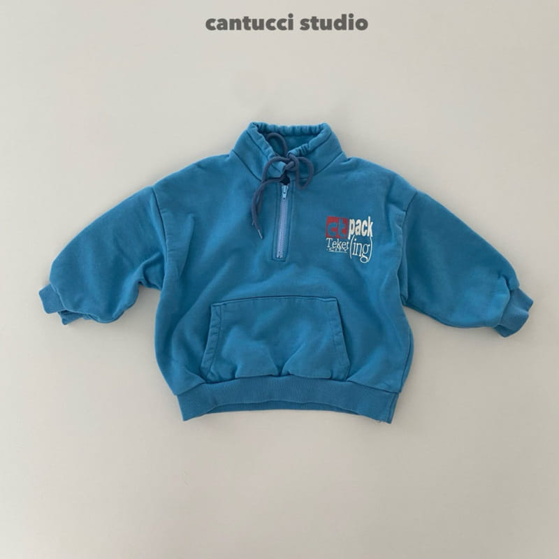 Cantucci Studio - Korean Children Fashion - #kidsstore - Bucks Half Zip Up Sweatshirt - 3