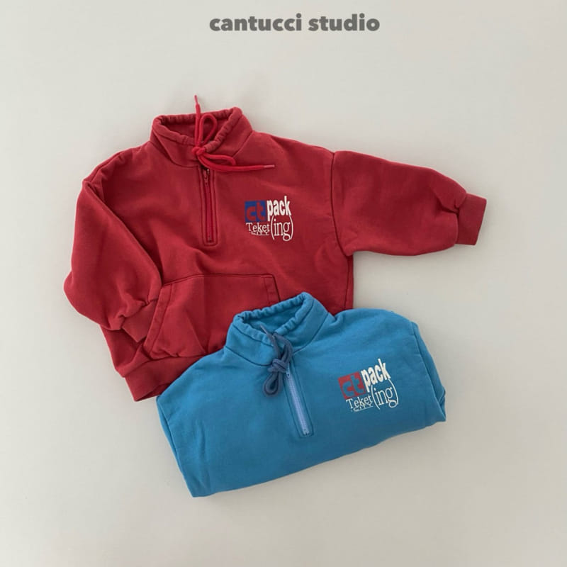 Cantucci Studio - Korean Children Fashion - #kidsstore - Bucks Half Zip Up Sweatshirt - 4