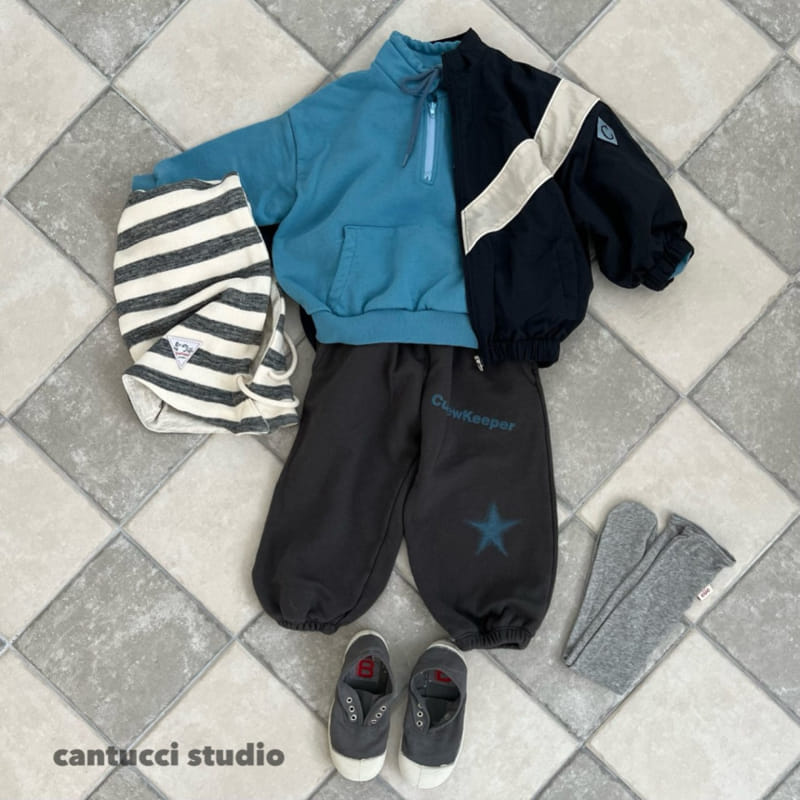 Cantucci Studio - Korean Children Fashion - #littlefashionista - Bucks Half Zip Up Sweatshirt - 6