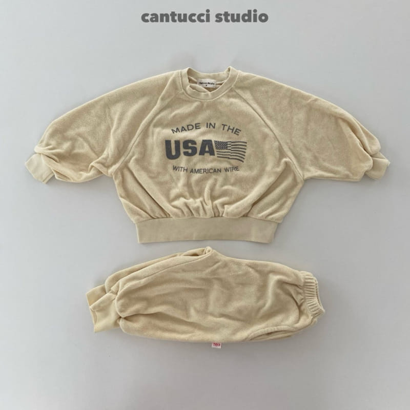 Cantucci Studio - Korean Children Fashion - #littlefashionista - Usa Teryy Sweatshirt - 5