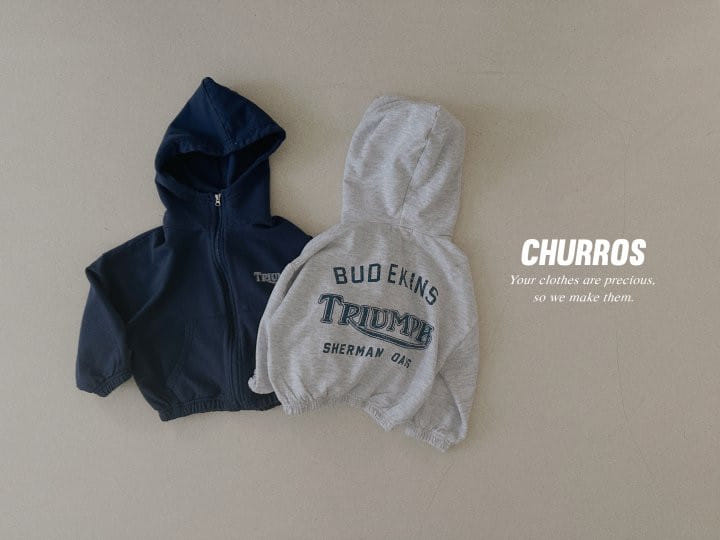 Churros - Korean Children Fashion - #designkidswear - Mucho Hoody Zip Up - 7