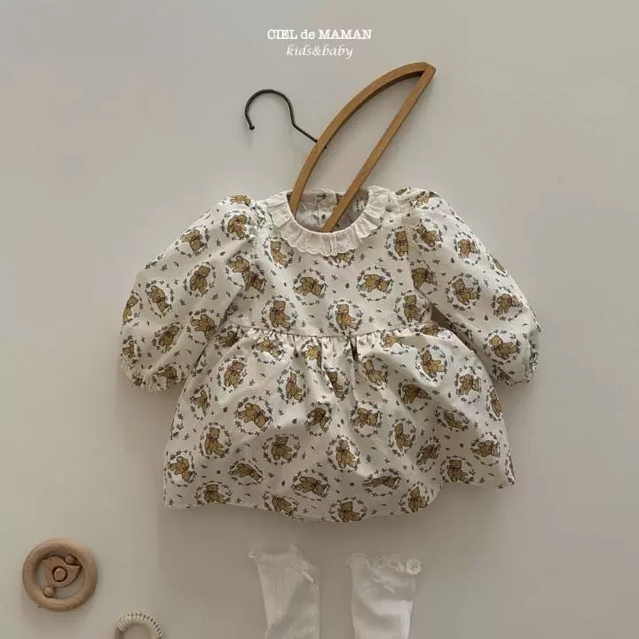 Ciel De Maman - Korean Baby Fashion - #babygirlfashion - Teddy Bear One-Piece