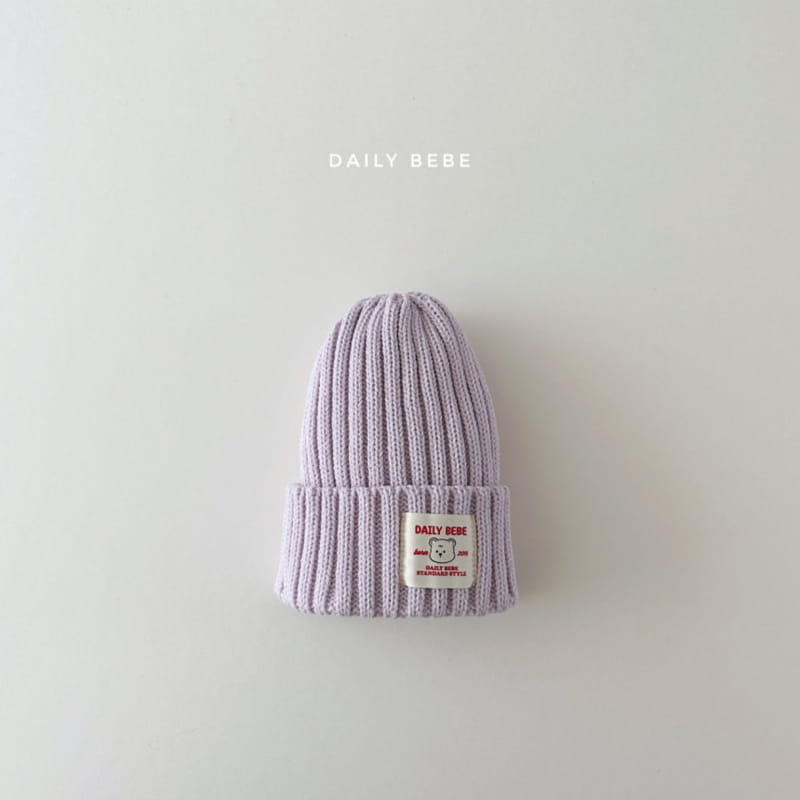 Daily Bebe - Korean Children Fashion - #kidzfashiontrend - Patch Long Beanie - 6