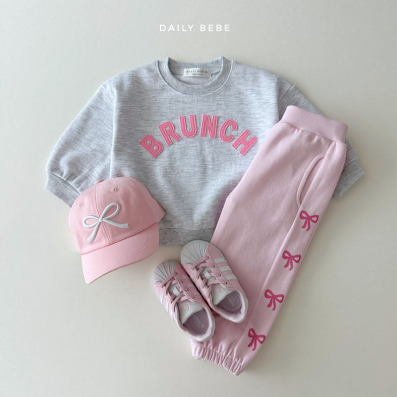 Daily Bebe - Korean Children Fashion - #todddlerfashion - Ribbon Jogger Pants - 10