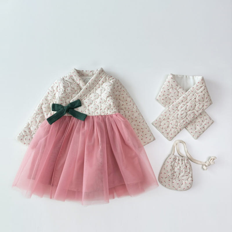 Dazzling - Korean Children Fashion - #todddlerfashion - New Year's Dress Dongbaek Set - 10