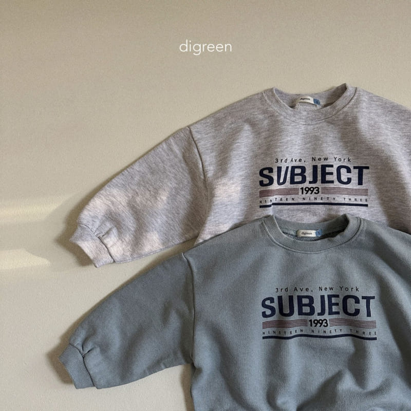 Digreen - Korean Children Fashion - #childrensboutique - Subject Sweatshirt