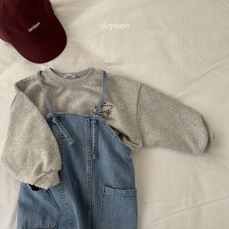 Digreen - Korean Children Fashion - #stylishchildhood - Loose Denim One-Piece - 11