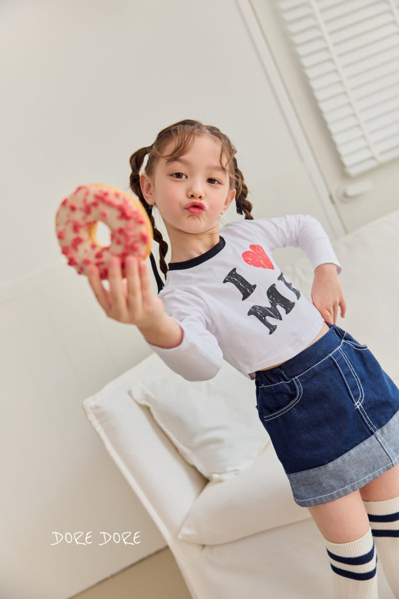 Dore Dore - Korean Children Fashion - #childofig - Love Me Crop Tee