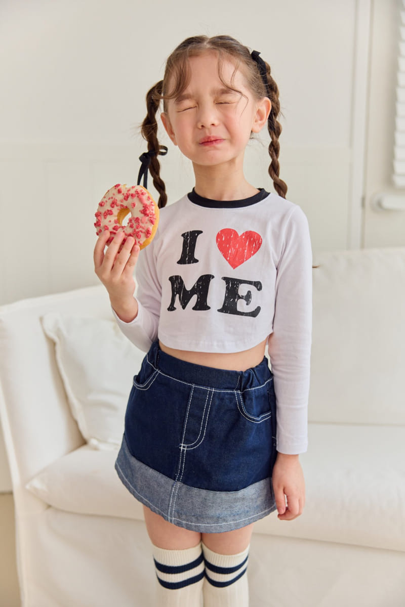 Dore Dore - Korean Children Fashion - #kidsshorts - Love Me Crop Tee - 6