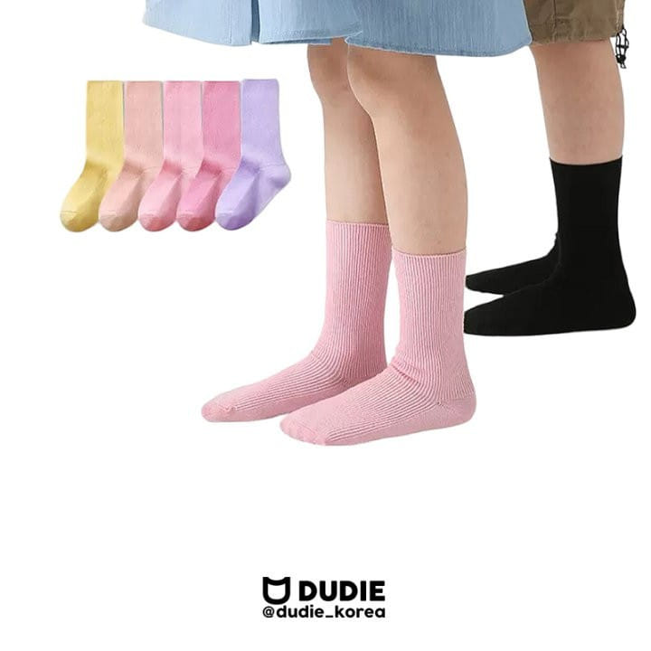 Dudie - Korean Children Fashion - #kidzfashiontrend - Pastel Basic Five Type Set - 4