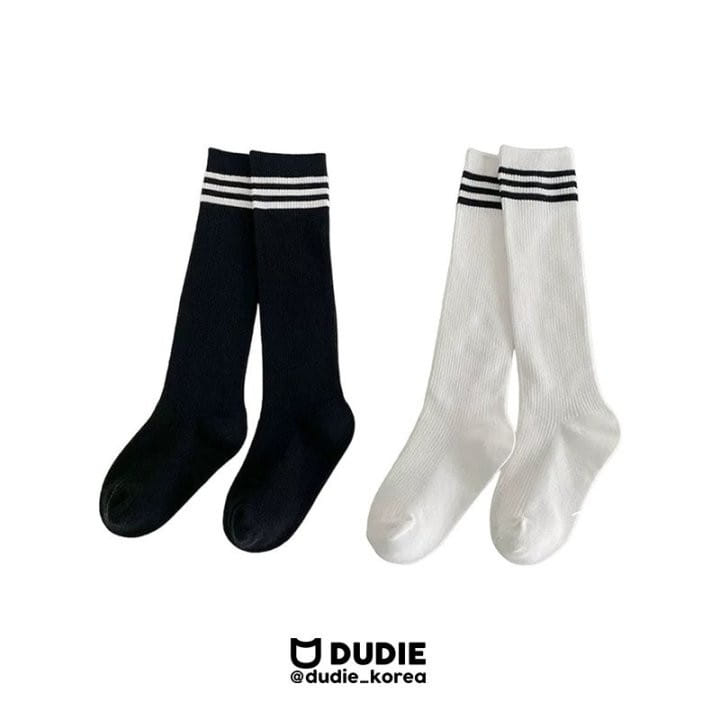 Dudie - Korean Children Fashion - #childofig - Over Knee Socks Two Type Set - 5