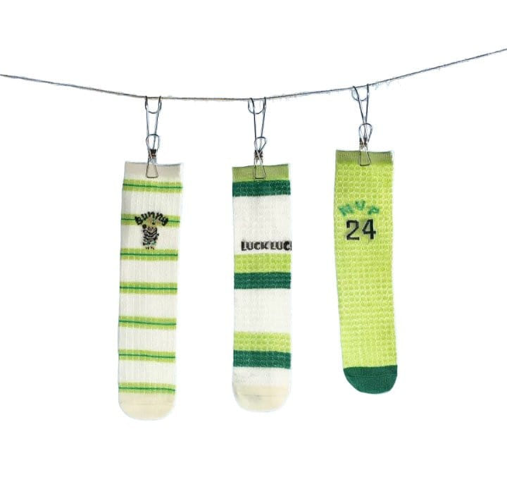 Dudie - Korean Children Fashion - #childofig - Lucky Green Three Type Set - 10