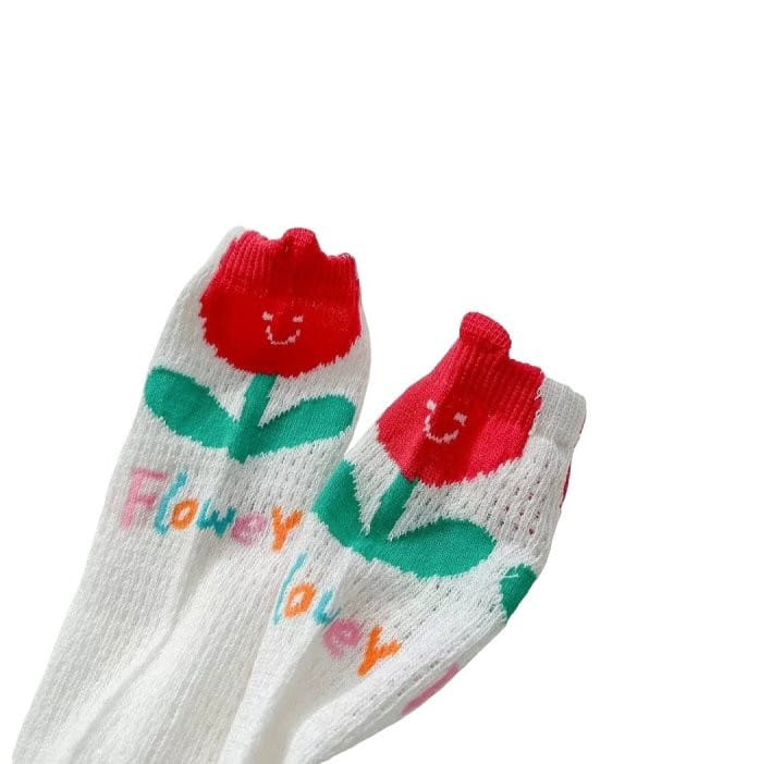 Dudie - Korean Children Fashion - #discoveringself - Check Flower Three Type Set - 6