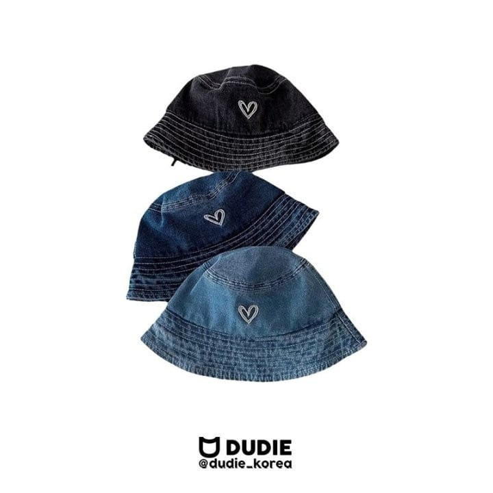 Dudie - Korean Children Fashion - #kidsshorts - Heart Bucket Hats - 2