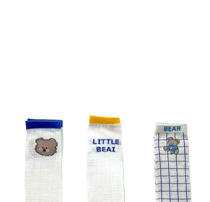 Dudie - Korean Children Fashion - #kidzfashiontrend - Bear Check Three Type Set - 11