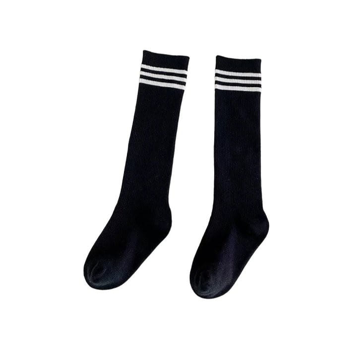 Dudie - Korean Children Fashion - #magicofchildhood - Over Knee Socks Two Type Set - 2