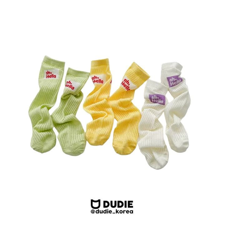 Dudie - Korean Children Fashion - #magicofchildhood - Hello Three Type Set