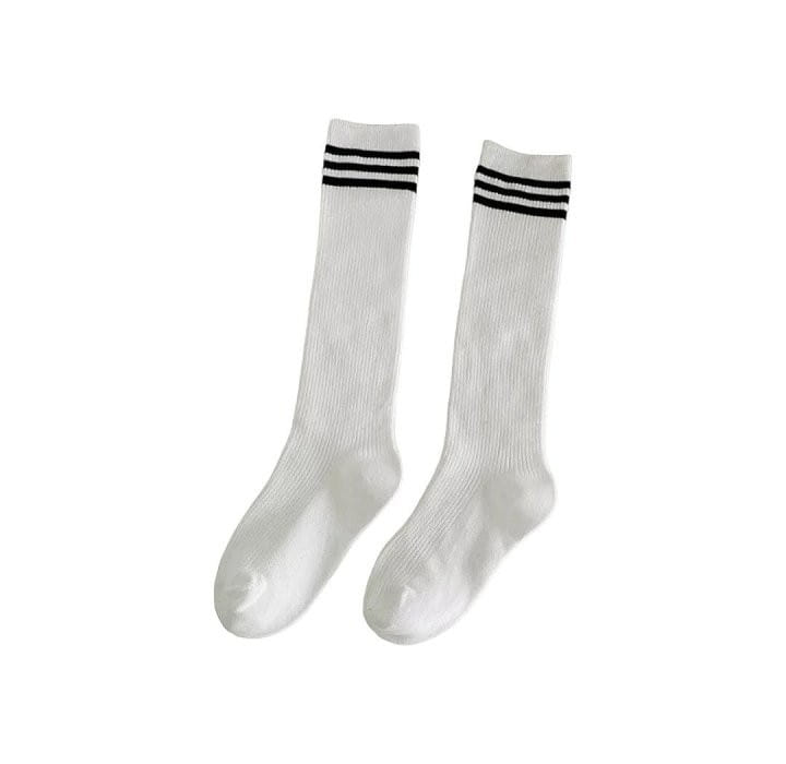 Dudie - Korean Children Fashion - #minifashionista - Over Knee Socks Two Type Set - 4