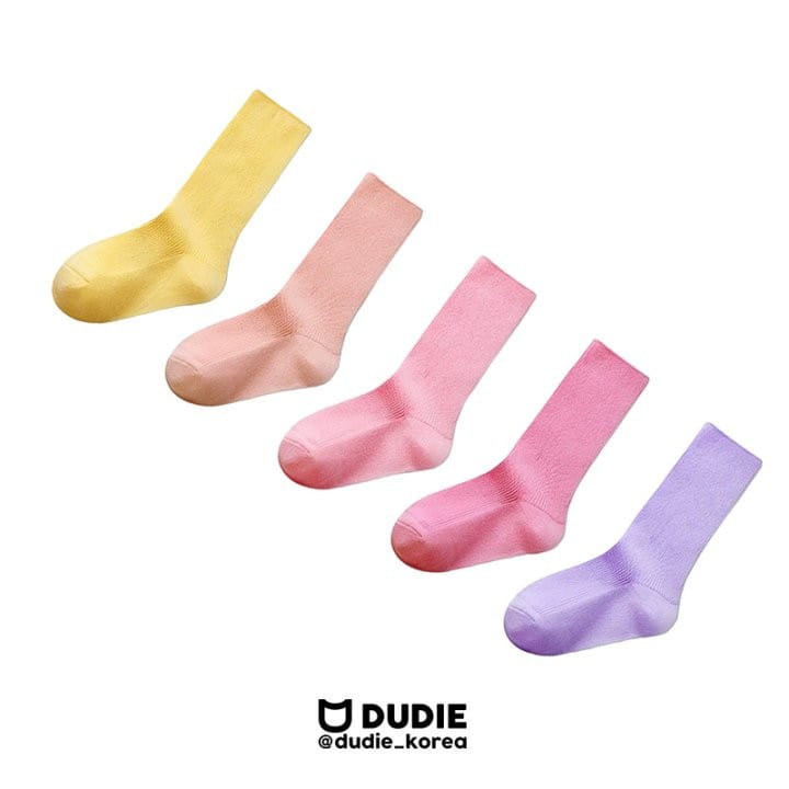 Dudie - Korean Children Fashion - #todddlerfashion - Pastel Basic Five Type Set - 9