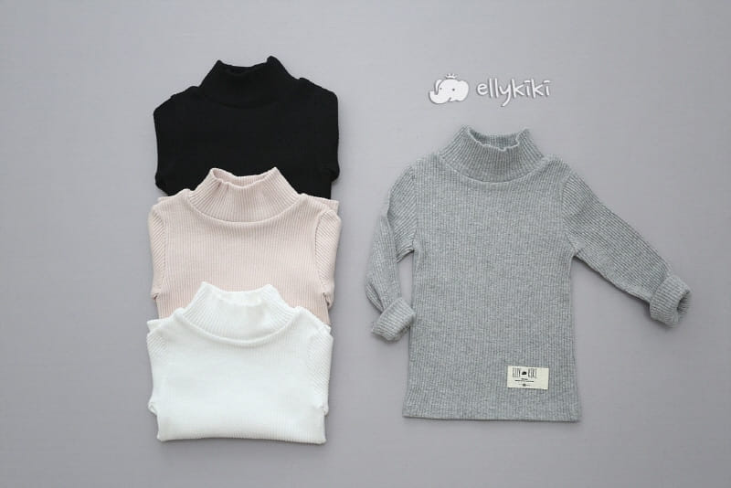 Ellykiki - Korean Children Fashion - #fashionkids - Rib Turtleneck Tee 