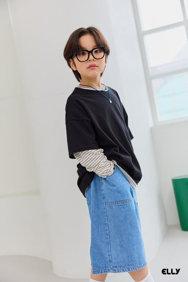 Ellymolly - Korean Children Fashion - #Kfashion4kids - Capenda Denim Pants - 8