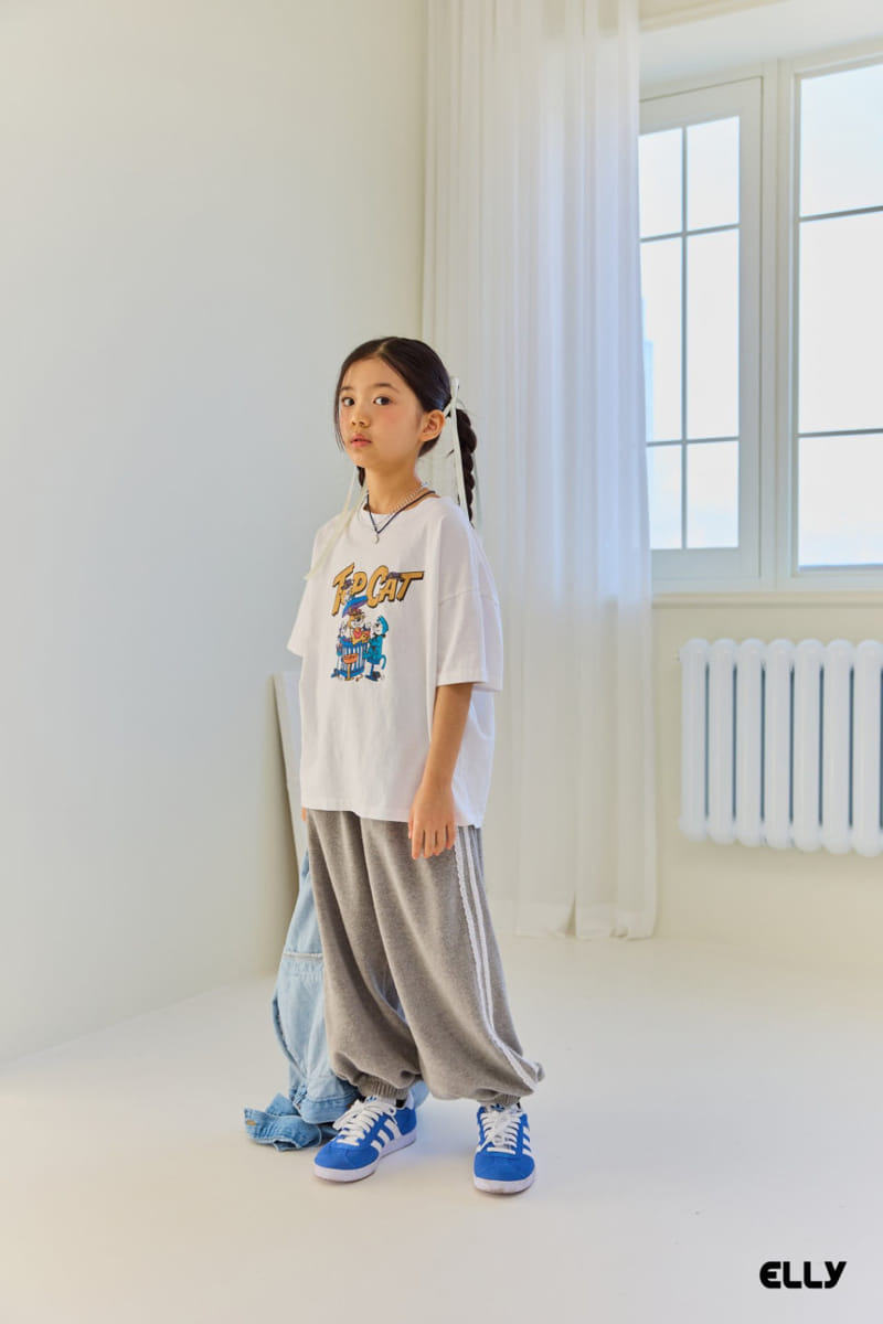 Ellymolly - Korean Children Fashion - #childofig - Top Cat Short Sleeve Tee - 5