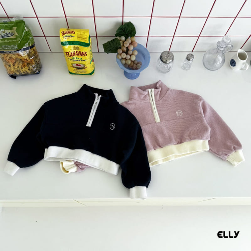 Ellymolly - Korean Children Fashion - #childofig - Elle Color Half Zip Up