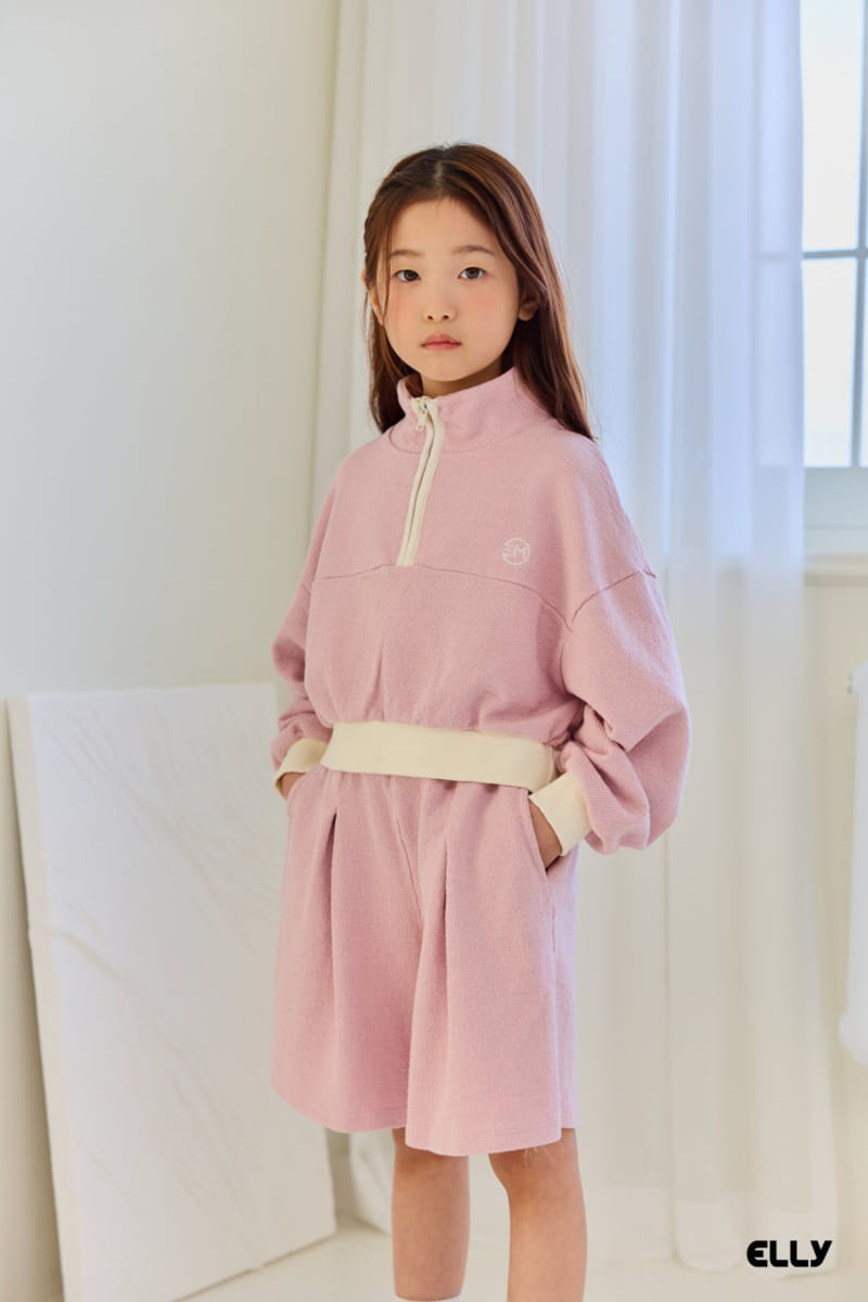 Ellymolly - Korean Children Fashion - #childrensboutique - Elle Color Half Zip Up - 2