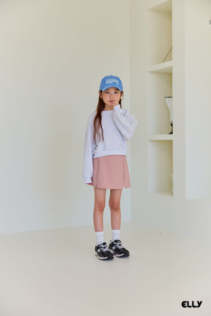 Ellymolly - Korean Children Fashion - #discoveringself - Unbalance Slit Sweatshirt - 3