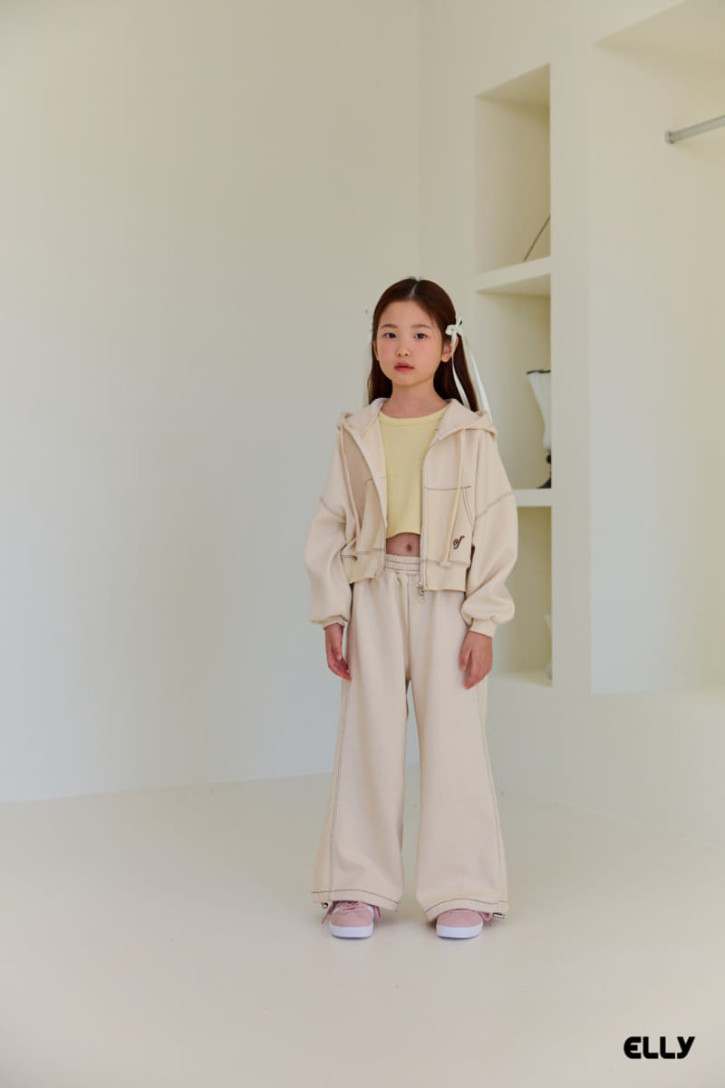 Ellymolly - Korean Children Fashion - #fashionkids - Ove Stitch Wide Pants - 8