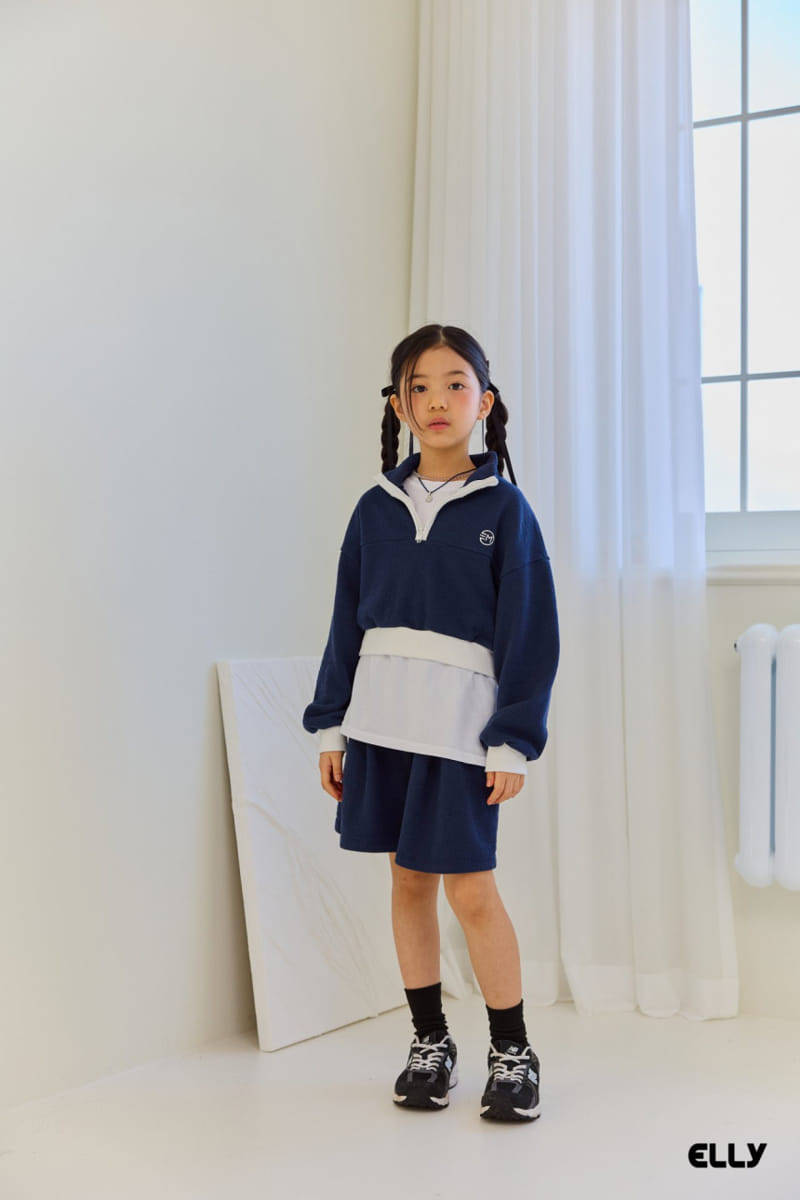 Ellymolly - Korean Children Fashion - #fashionkids - Elle Color Half Zip Up - 5