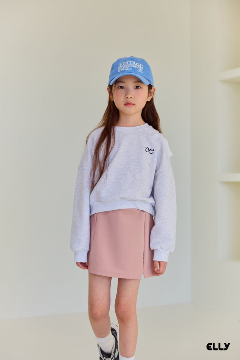 Ellymolly - Korean Children Fashion - #discoveringself - Unbalance Slit Sweatshirt - 4